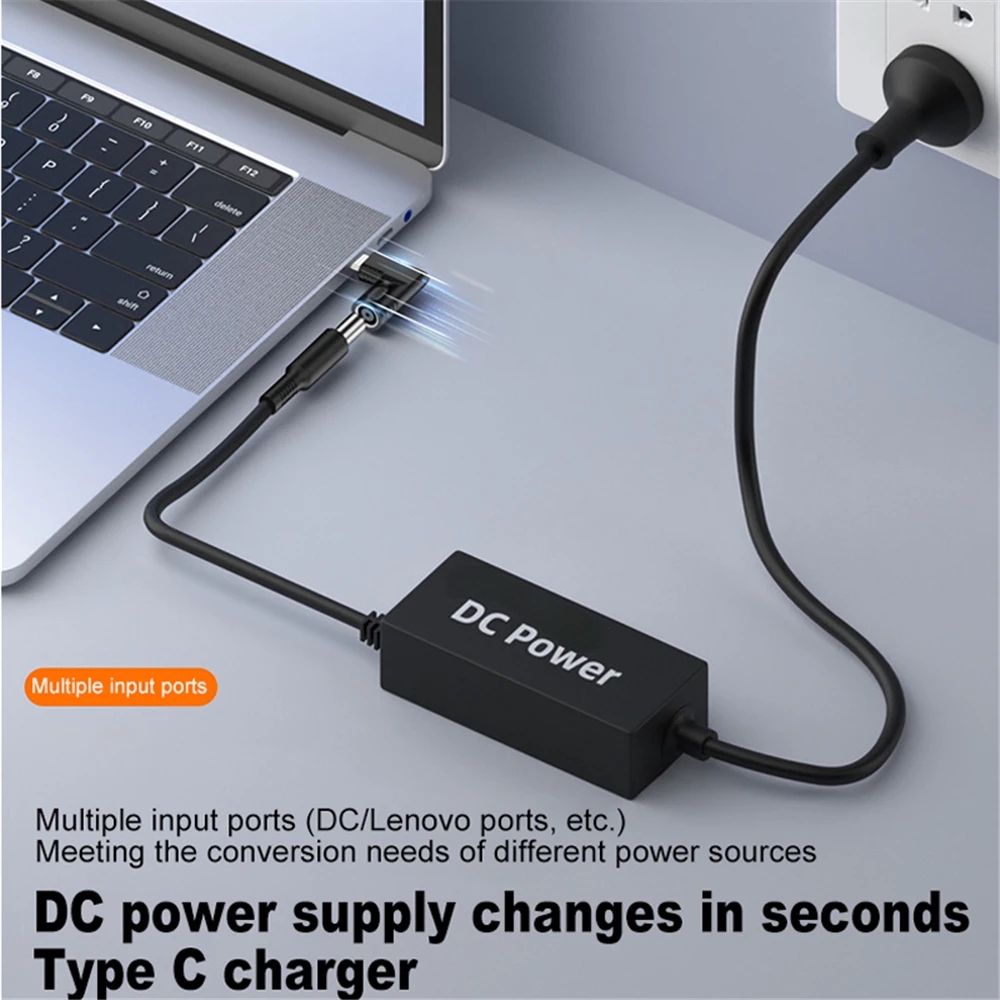 DC-Buchse zu Typ-C-Stecker PD-Stroma schluss Schnell lade adapterst ecker USB-C-Laptop-Zubehör für Lenovo HP Asus Adapter