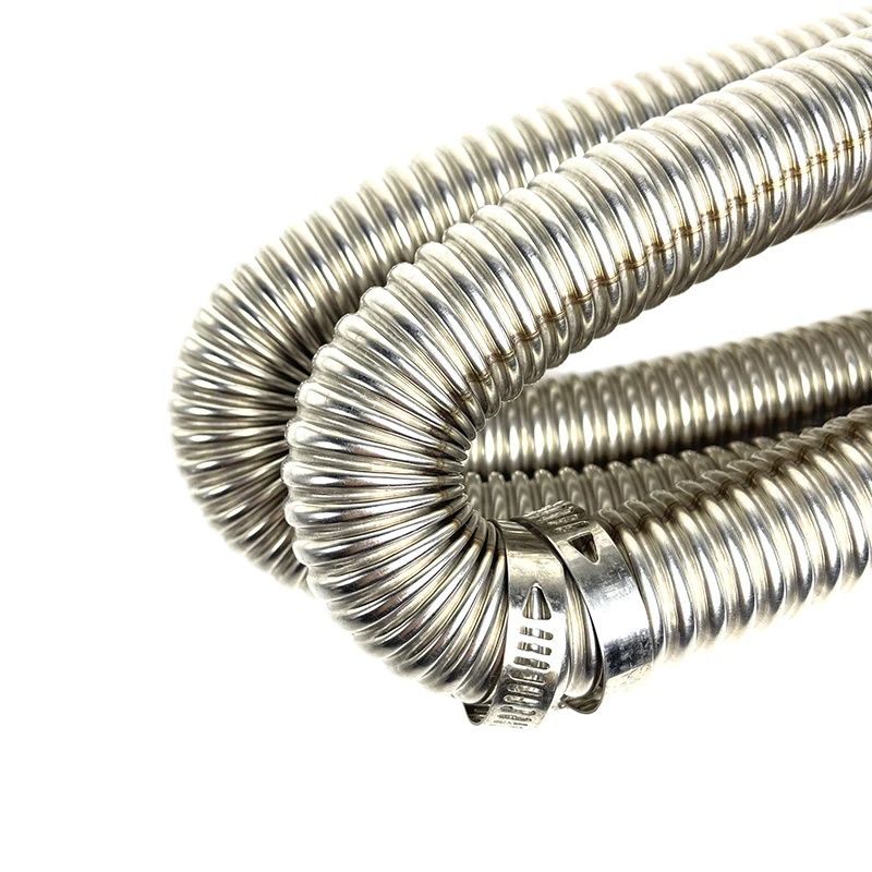 Aquecedor de estacionamento a ar diesel, tubo de escape de aço inoxidável, mangueira de ventilação de gás + luva de folha de alumínio com braçadeira de mangueira para aquecedor de carro