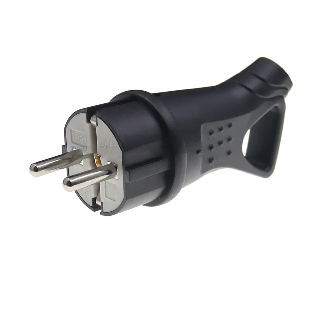High Poer Socket  Rubber Waterproof Electrical Grounded EU Connector 16A 250V Industrial Socket Male And Female Socket Anti Drop