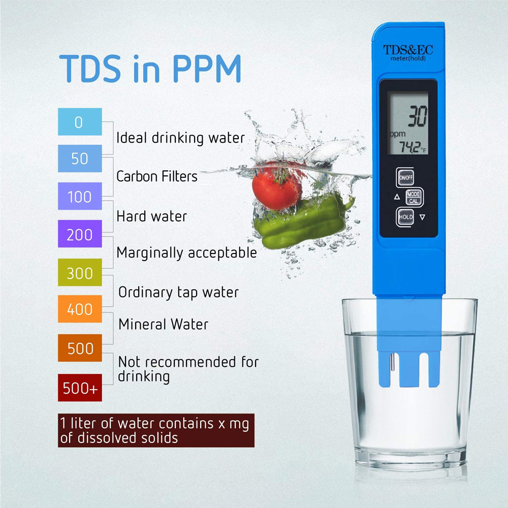 2 個 TDS PH メーターデジタル水テスター 0.01ph 高精度 PH メーター 0-9990ppm 温度 TEMP PPM テスター