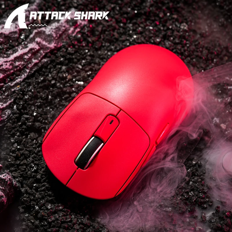 Attack Shark R1 Bluetooth Mouse Gaming Wireless 1000 Hz Return-rate,PAW3311 Sensor,Rechargeable Tri-mode,Ergonomic