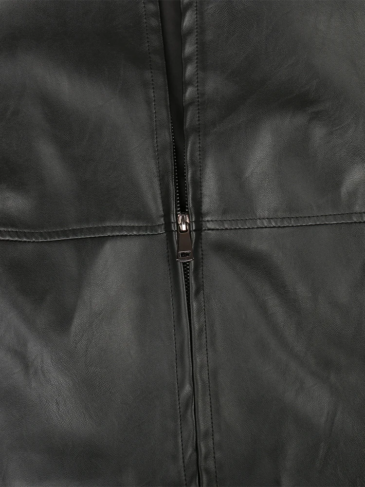 Nerazzurri Frühling Herbst Schwarz Kurze Weiche Licht Pu Leder Jacke Frauen mit Kapuze Zipper Wasserdicht Casual Regenmantel Kleidung 2022