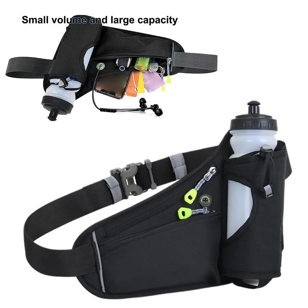 Correndo sacos de cintura com suporte garrafa água caminhantes esportes ao ar livre fitness ciclismo cinto bolsa telefone cinto sacos cintura