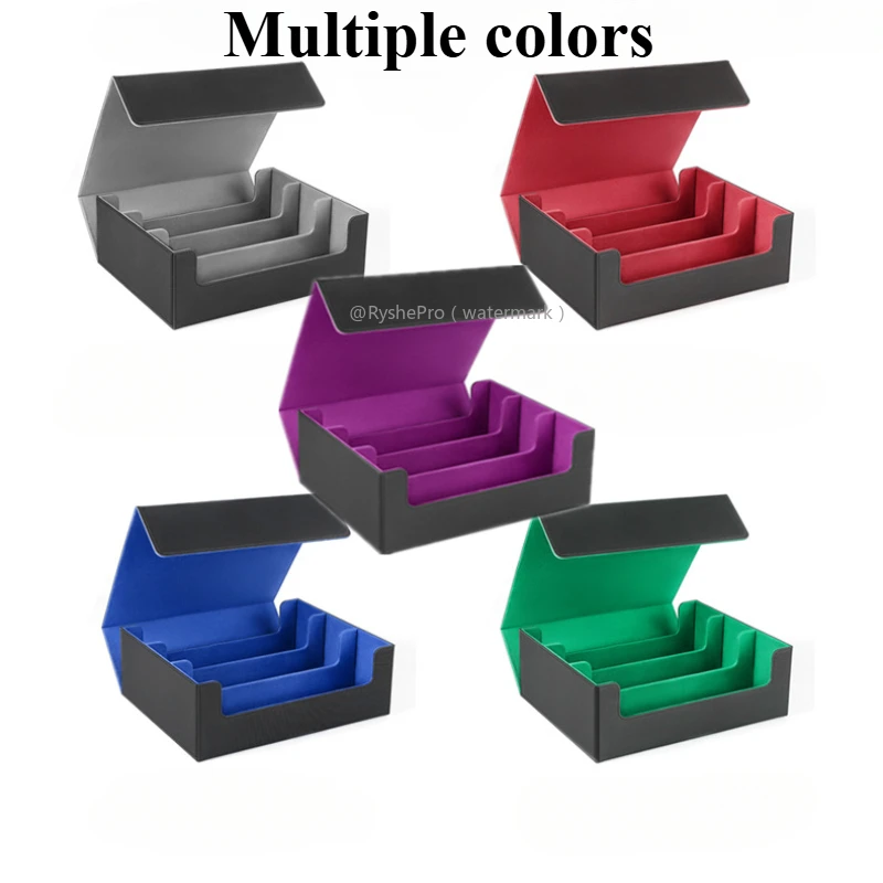 Card Deck Case voor ruilkaarten 1800+ Lederen Magnetische Commander Opbergdoos Magische Kaartbeschermer voor YuGiOh MTG Sportkaarten