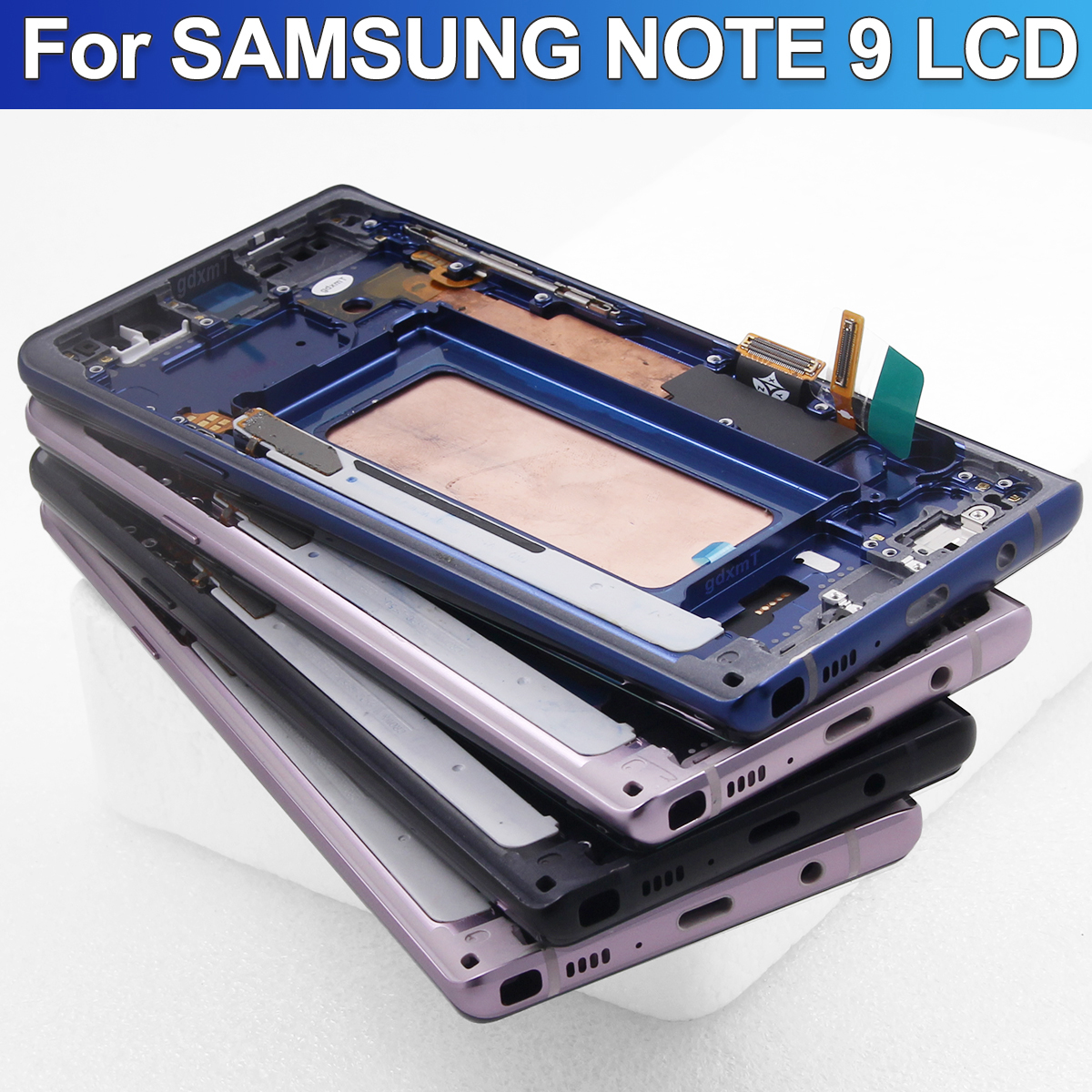 注 9 液晶タッチスクリーンデジタイザ修理部品サムスン注 9 ディスプレイフレーム N960F N960D/S 交換 100% テスト済み