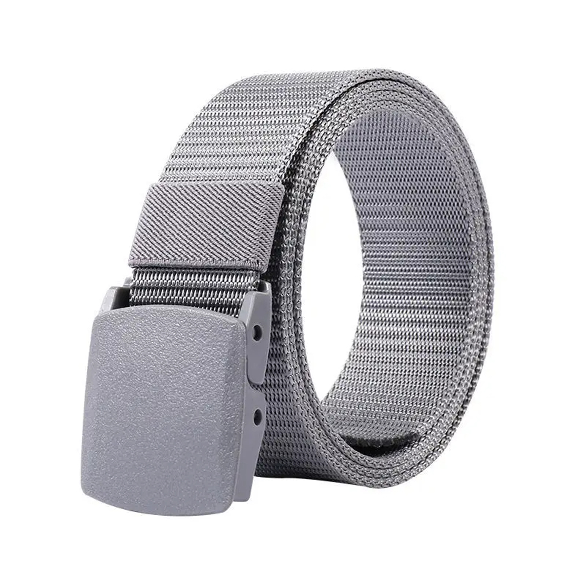 Canvas belt, men's and women's belt, toothless and perforated automatic buckle, casual jeans, outdoor belt
