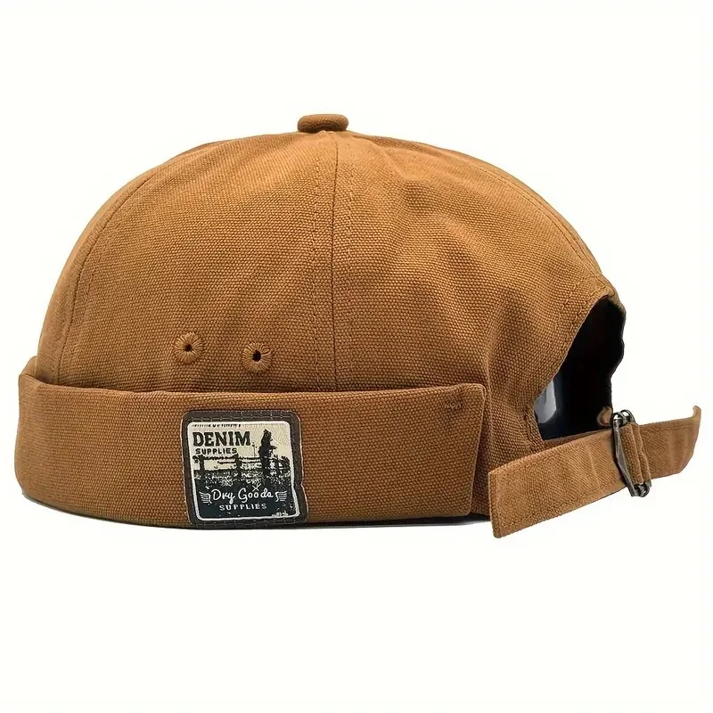 돔 멜론 모자 남성 여성 패션 빈티지 무모한 모자 힙합 집주인 모자 남여 Skullies Beanie 솔리드 ​​컬러 도커 모자