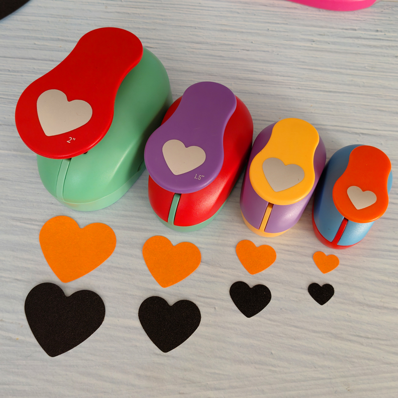 Trái Tim hình Ngôi Sao xốp EVA bấm giấy đục lỗ cho thiệp thủ công Sổ Lưu Thủ Công puncher miễn phí vận chuyển