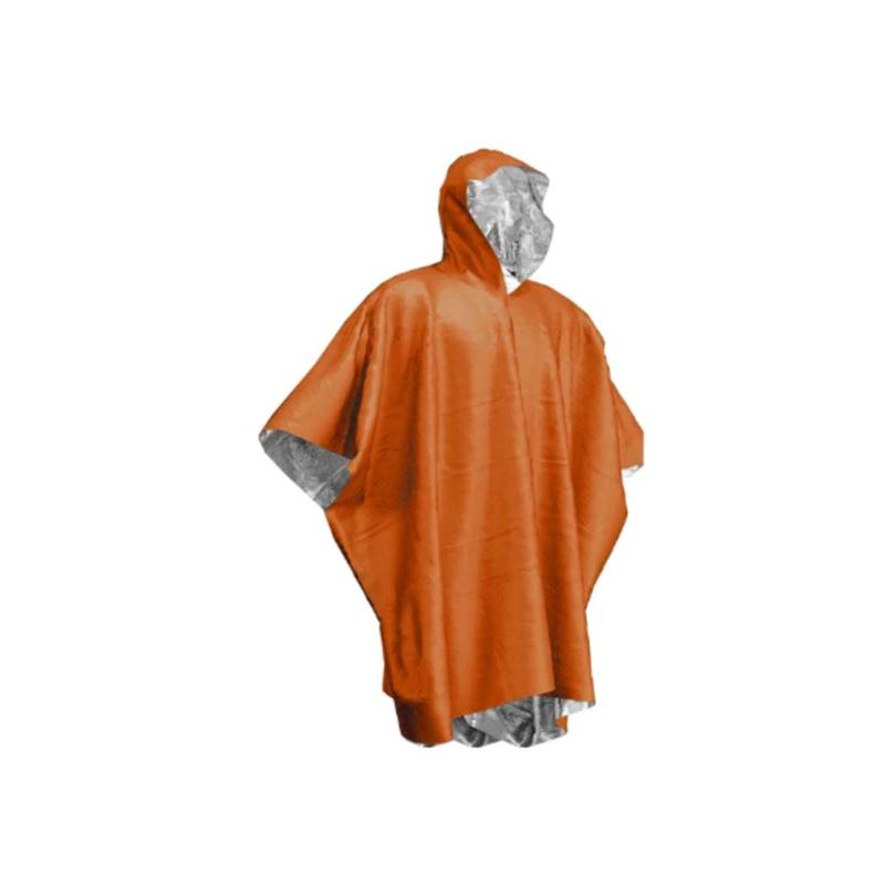 Emergency Water Proof Raincoat Aluminum Film Disposable Poncho Cold Insulation Rainwear Blankets Survival Tool Camping Equipment
