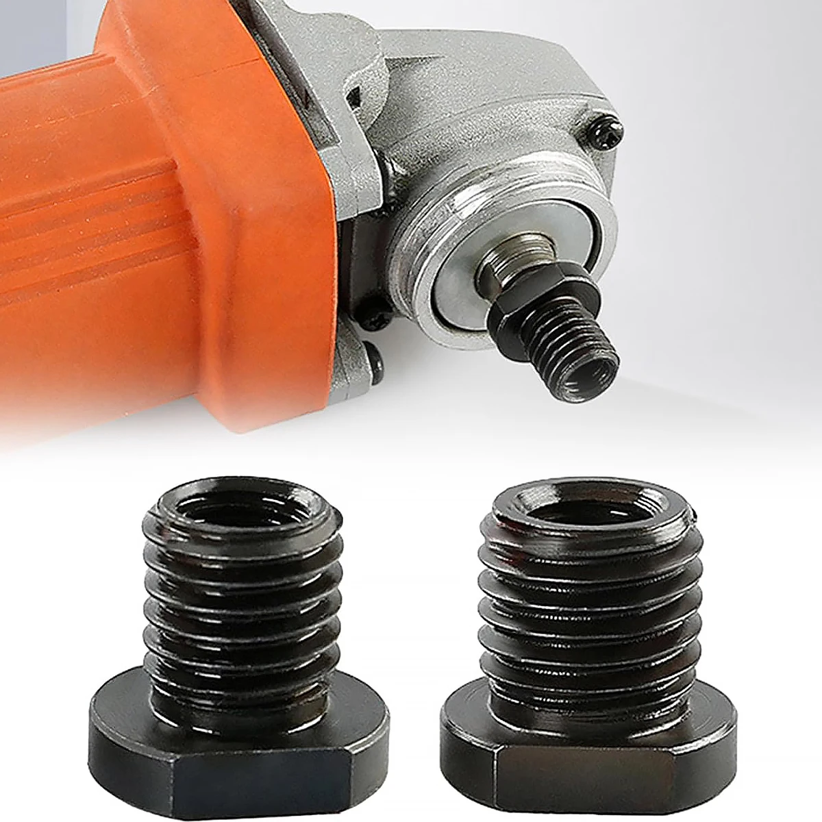 Haakse slijperbevestigingsadapter, M10 naar M14/M16, zwarte snelwisselpolijstmachine-interfaceconnector Praktische draadconverter