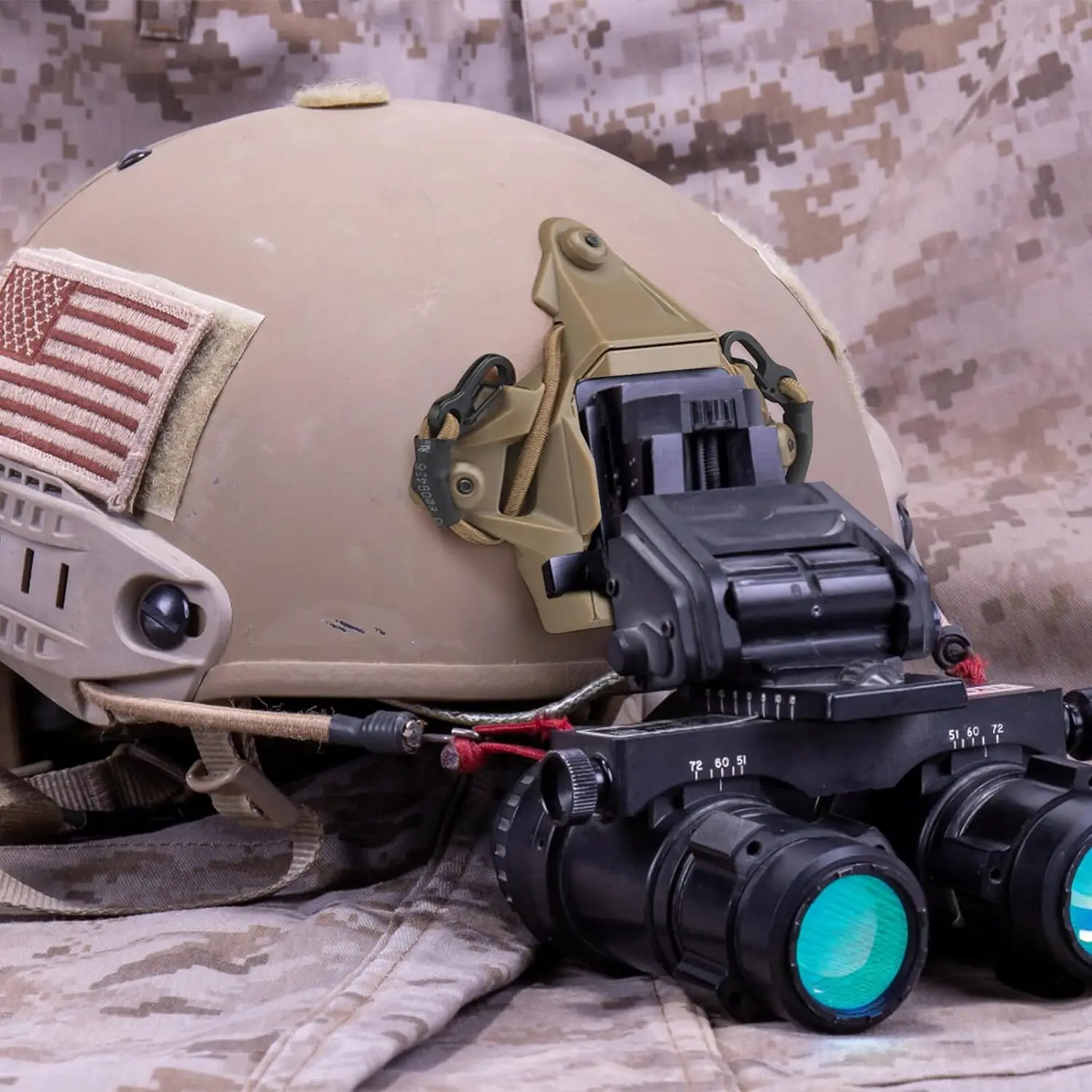 BOOIU 戦術ヘルメットマウントアダプターナイトビジョンアルミ合金フックロープ付き NVG ヘルメットブラケットアクセサリー FAST ヘルメット用