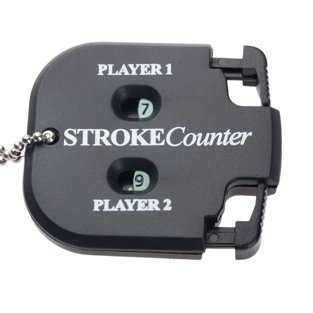 Golf Ball Strike Count Mini Portable Putting Score Counter Double Digit Scorer with Keychain Golf Accessories Golf Training Aid