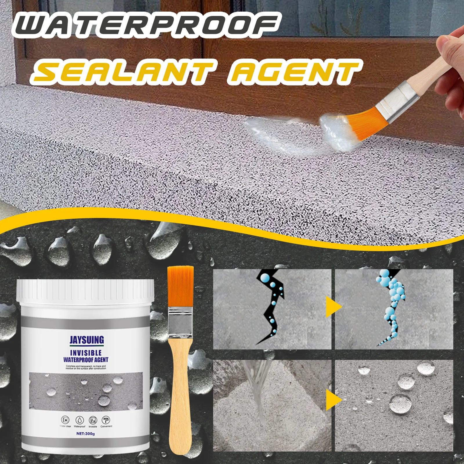 Agente impermeable antifugas para inodoro, Nano pegamento en aerosol, herramientas de reparación de fugas, sellador en aerosol, sellador antifugas, 30/100g/300g