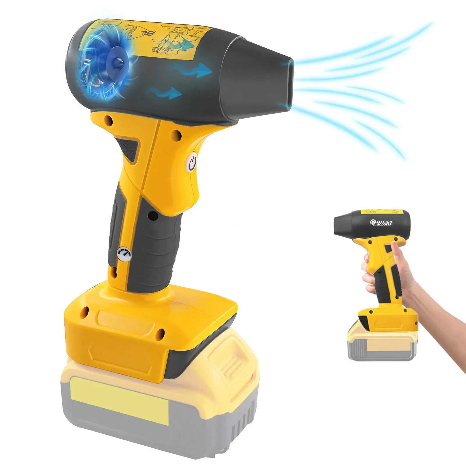 マキタ-多機能ダスティングエアブロワー,ポータブルターボジェット,ファンツール,18vバッテリー