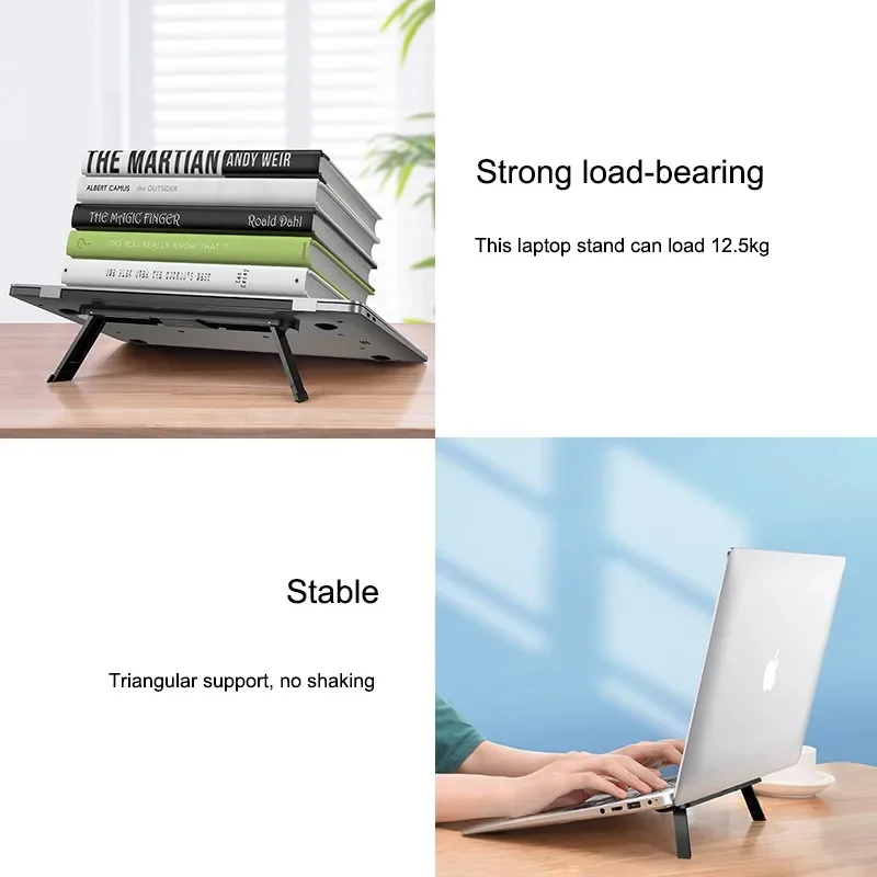 Foldable Laptop Stand Holder For Macbook Pro Air Xiaomi iPad Notebook Tablet Cooler Laptop Riser Stand Computer Support Bracket