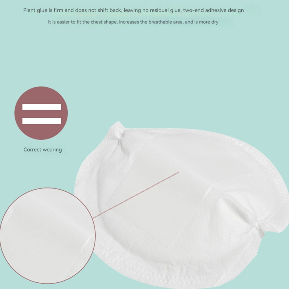 Almohadillas desechables para lactancia materna, almohadilla de algodón transpirable, superabsorbente, 100 piezas