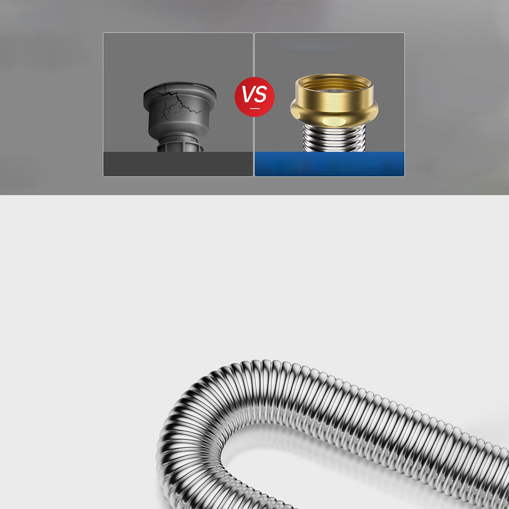 40/60 cm Edelstahl Badezimmer Küche Waschbecken Siphon Abfall Ablauf Flexible Rohr Schlauch Hause Einziehbare Entwässerung Rohr