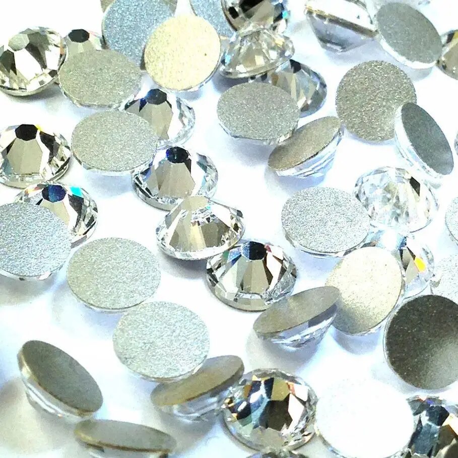 Non Hot Fix Flatback Rhinestones Garment Decorations Crystal Nail Art Accessories Nail Sticker DMC Glitter Stone Diamond DIY
