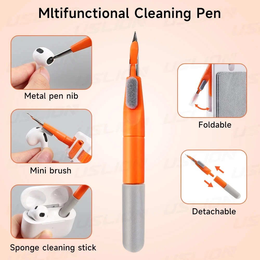 11 In 1 MULTI FUNCTION COMBINATION ชุดทําความสะอาดคีย์บอร์ดแบบพกพาชุดหูฟังคอมพิวเตอร์โทรศัพท์กล้องแท็บเล็ตซิมการ์ด EJECTOR Keycap