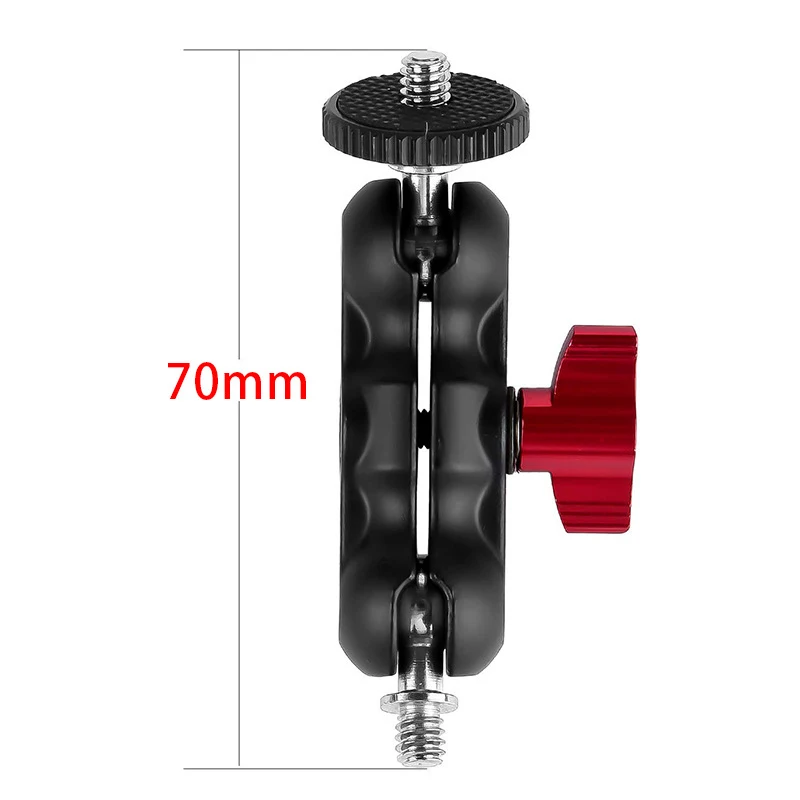 Super Clamp Kamera Klemmmontage Monitor 360° °   Ballhead Magic Arm Doppelkugelkopf-Adapter für DSLR-Kamera/Gopro/LED-Leuchten/Telefon
