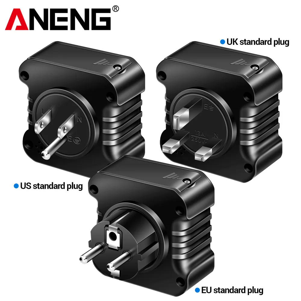 ANENG AC10 probador de enchufe Detector de enchufe enchufe de línea cero polaridad retención de fase Detector de fase enchufe de EE. UU./UE multímetro probador Digital