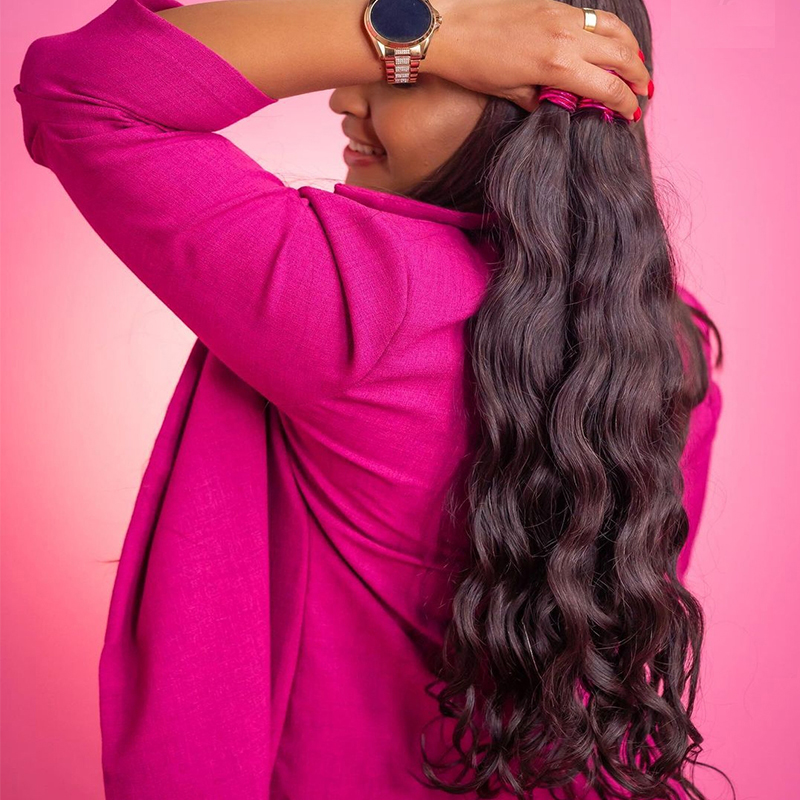 100% ผมมนุษย์ BULK Braiding ผม Cabelo Humano ไม่มี Weft ผมที่ยังไม่ได้ผมมนุษย์ Boho Braids CURLY Body WAVE มนุษย์ผมจํานวนมาก