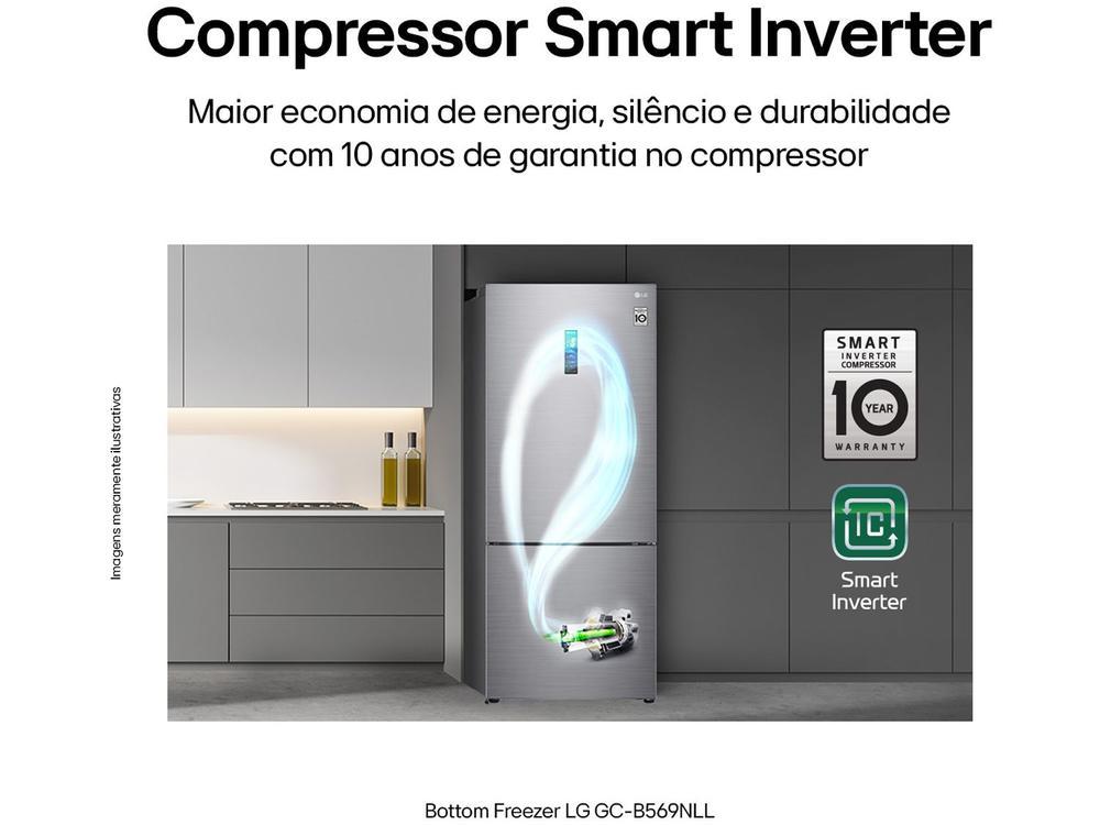 Geladeira/Refrigerador LG Frost Free Smart Inverse - 110V
