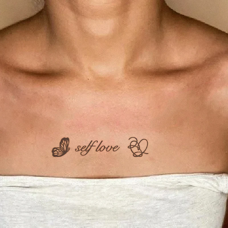 1pc adesivos de tatuagem temporária à prova d'água de padrão pequeno, à prova d'água de longa duração para uma a duas semanas, para braço, perna.