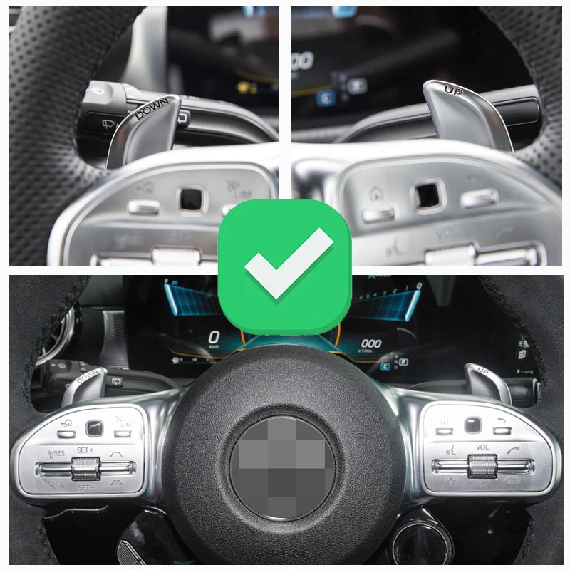 Für Mercedes-Benz AMG A35 A45 C63 E63 S63 G63 C43 CLA GLA GLC GLS GLE 2016-2019 auto Lenkrad Shift Paddle Shifter Verlängern