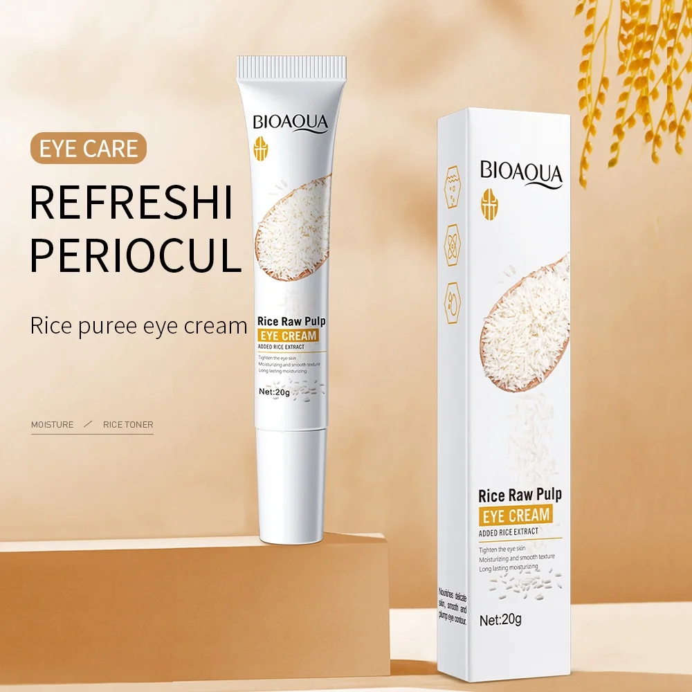 BIOAOUA ライス ホワイトニング アイ クリーム 保湿 クマを軽減 リフト ファーム ブライトニング 20g