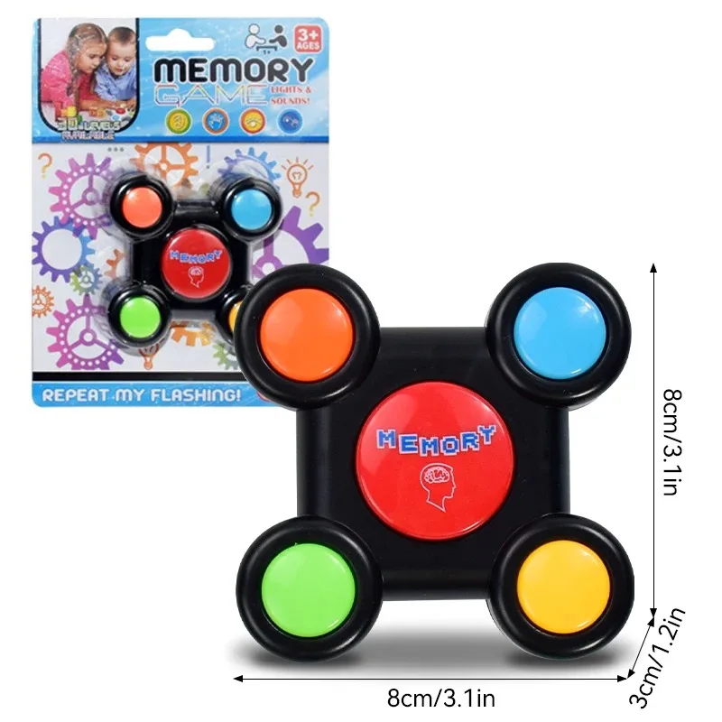 Machine de jeu de mémoire pour enfants, lumière LED, effet sonore, jouets interactifs pour plusieurs personnes, formation, Coordination œil-main