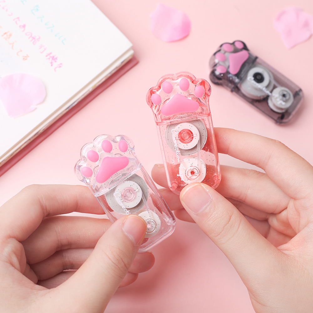 นายกระดาษ 3 สไตล์น่ารัก Cat Claw Correction เทปขนาดใหญ่ความจุน่ารักโรงเรียนเครื่องเขียน Kawaii อุปกรณ์เสริม