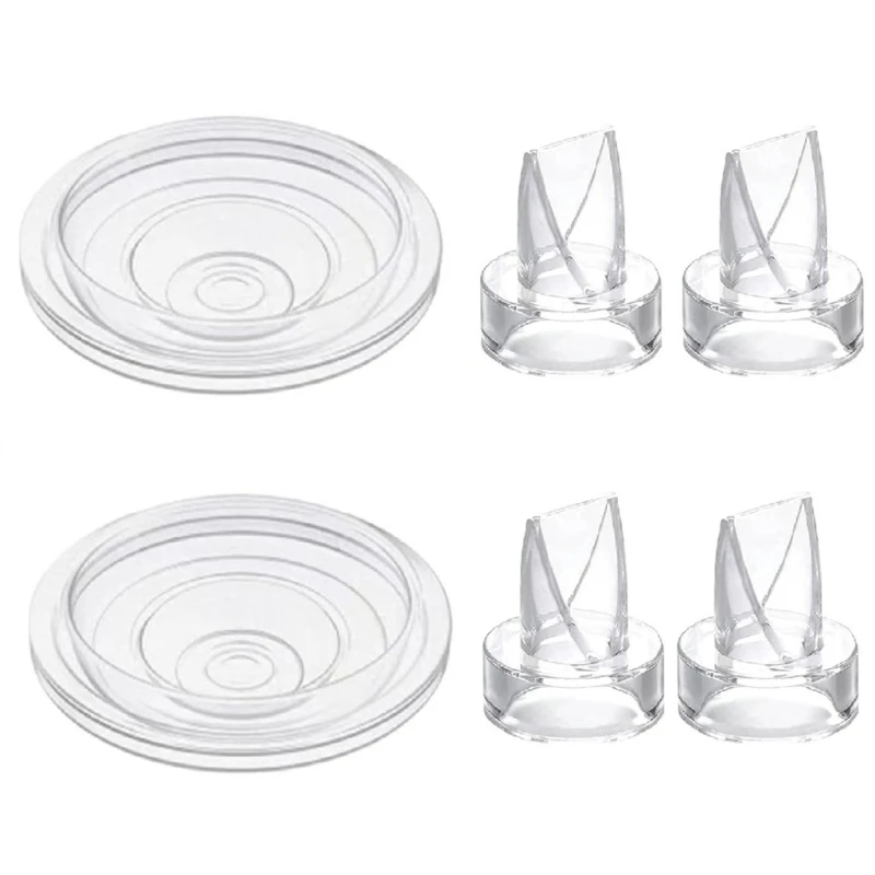 6 ชิ้น/เซ็ตซิลิโคน Duckbill วาล์วและซิลิโคนไดอะแฟรมปั๊มนมไฟฟ้า Part