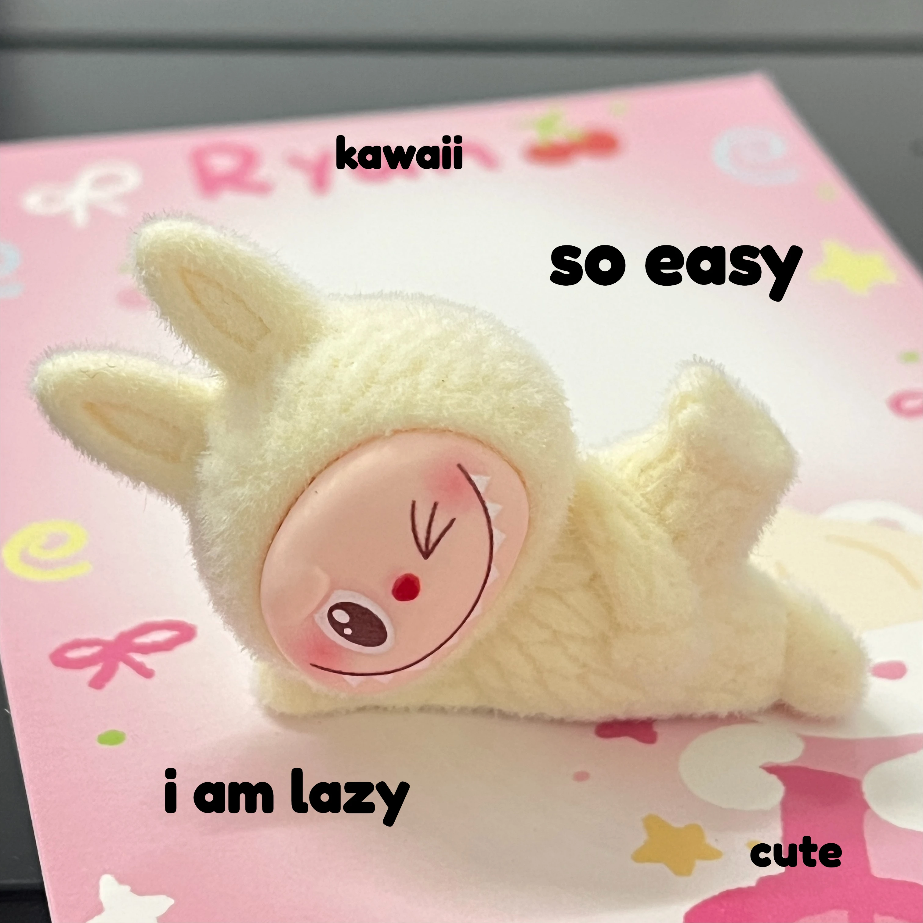 Kawaii Mini Labubu Doll Blind Box Miniso Plush Labubu Figurine Mysterious Box