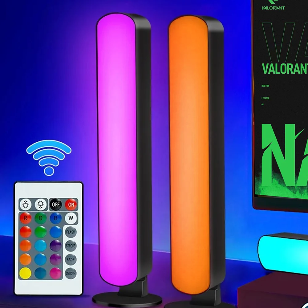 1/2 パック スマート LED ストリップ ライト リモコン付き ルーム ゲーム TV、パーティー デコレーション用 - 音楽と同期、RGB デスクランプ ﻿