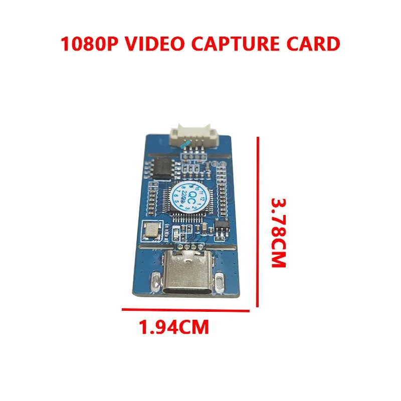 1080P Video Capture Card CVBS To USB Capture AV CVBS Analog สัญญาณ S-VIDEO สัญญาณดิจิตอล USB,TYPE-C เมนบอร์ด-ฟรี