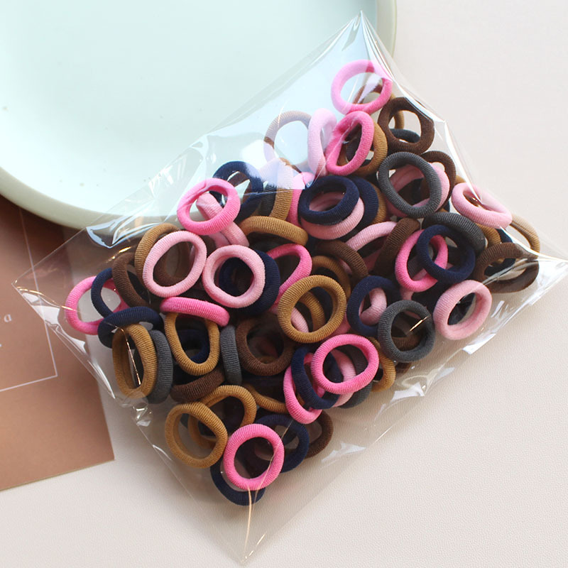 300 pz /500 pz/1000 pz Colore Della Caramella Fascia Per Capelli Per BAMBINI Alta Elasticizzato Cravatta Per Capelli per Neonate Accessori Per Capelli Cravatta Per Capelli