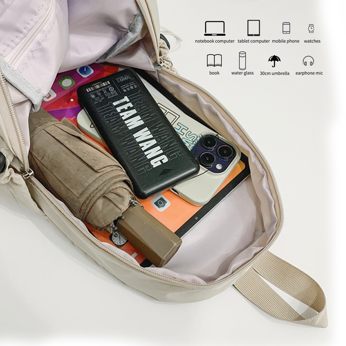 Mochila de peito Myco 2 em 1 para homens e mulheres – Bolsa tipo estilingue leve para caminhada com porta de carregamento USB e bloqueio Rfid (viagens/jogos/Dai