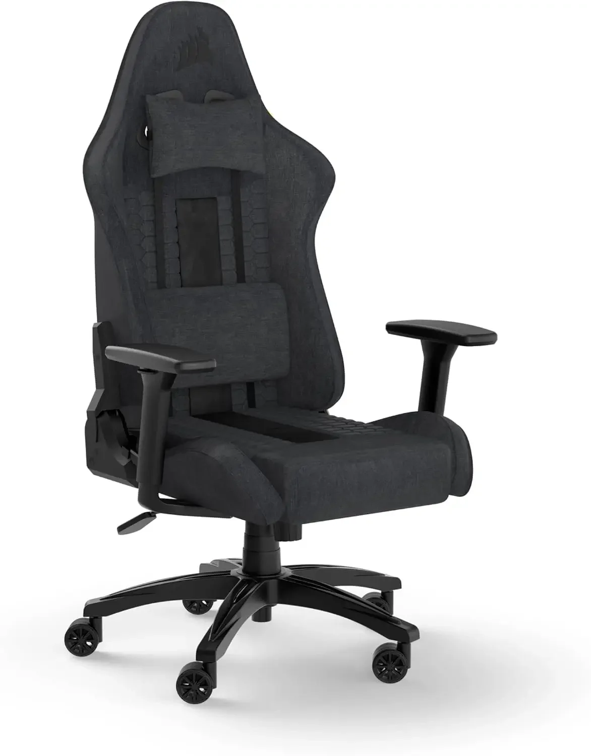 BRAND NEW Corsair TC100 Relaxed Gaming Chair - Fabric, Racing-Inspired Design, Lumbar Pillow, Detachable Memory Foam Neck Pillow
