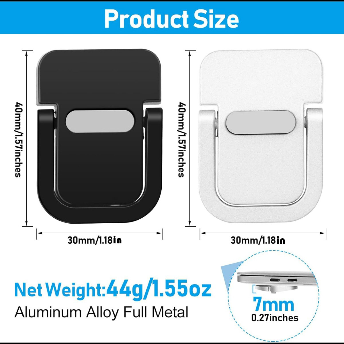 Support d'ordinateur Portable pour support d'ordinateur, Mini pieds portables pour Macbook Huawei Samsung Xiaomi Dell ASUS Lenovo HP