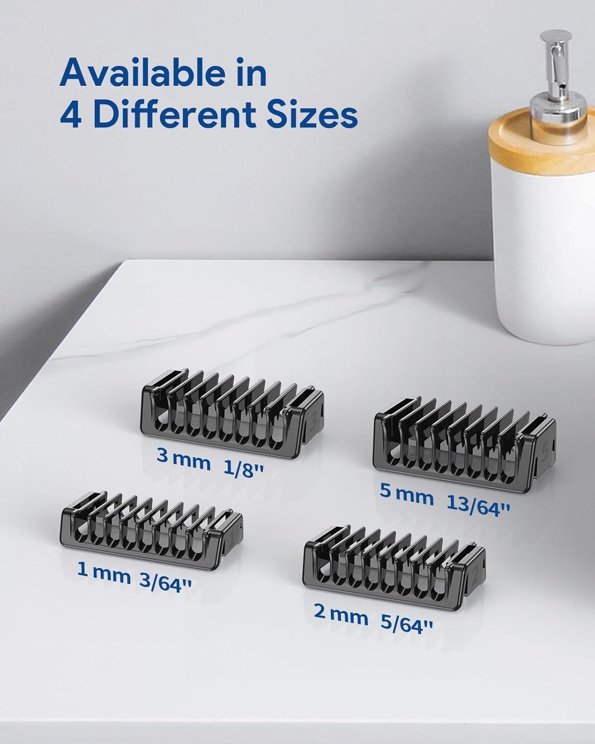 Beard Trimmer Replacement Blades Compatible for OneBlade QP2520 QP2630 QP2724 QP2830 QP2734, 1/2/3/5mm Trimming Accessory Kit