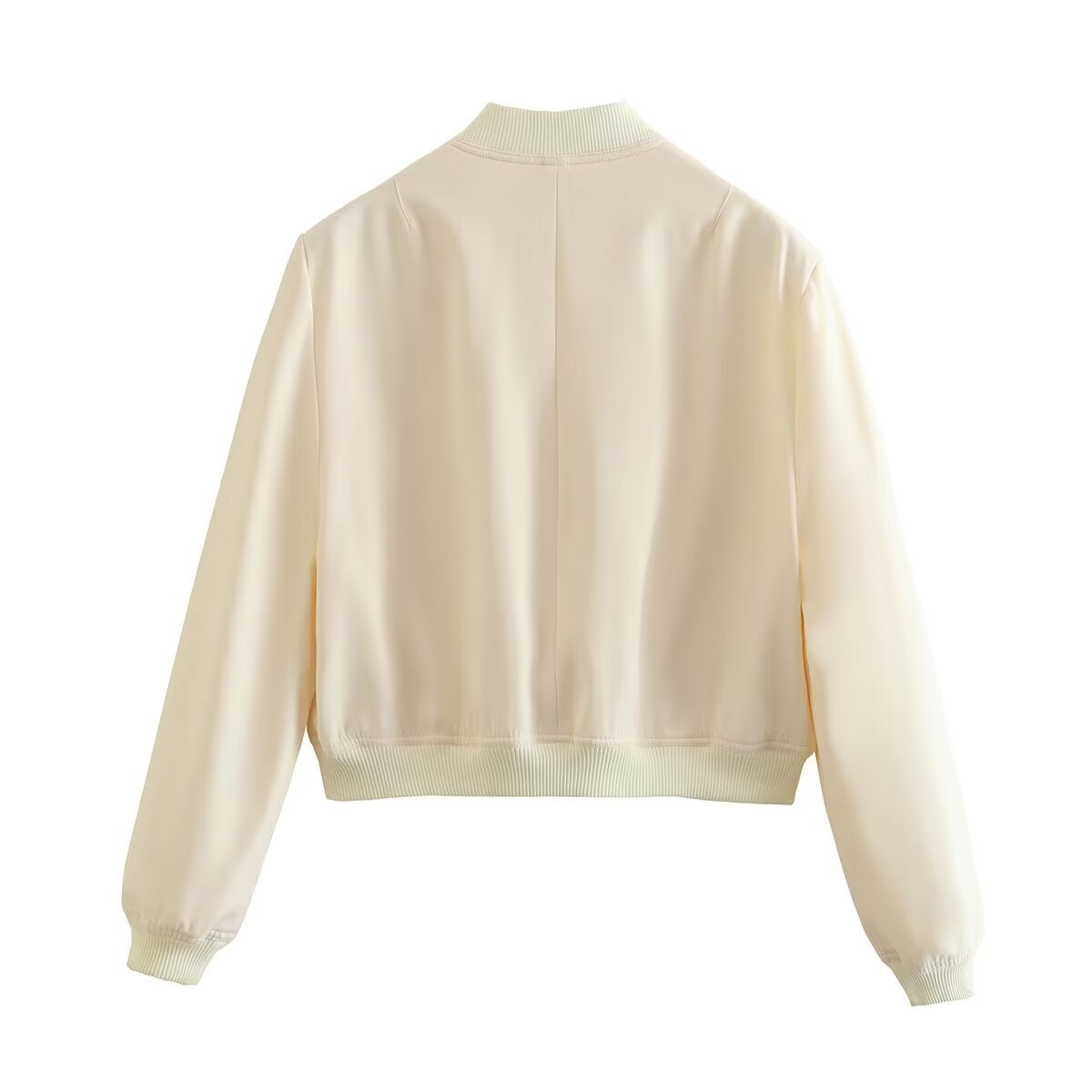 2024 mulher jaqueta bomber casaco branco outono inverno botão beisebol aviador recortado jaquetas para mulheres manga longa colheita outerwear