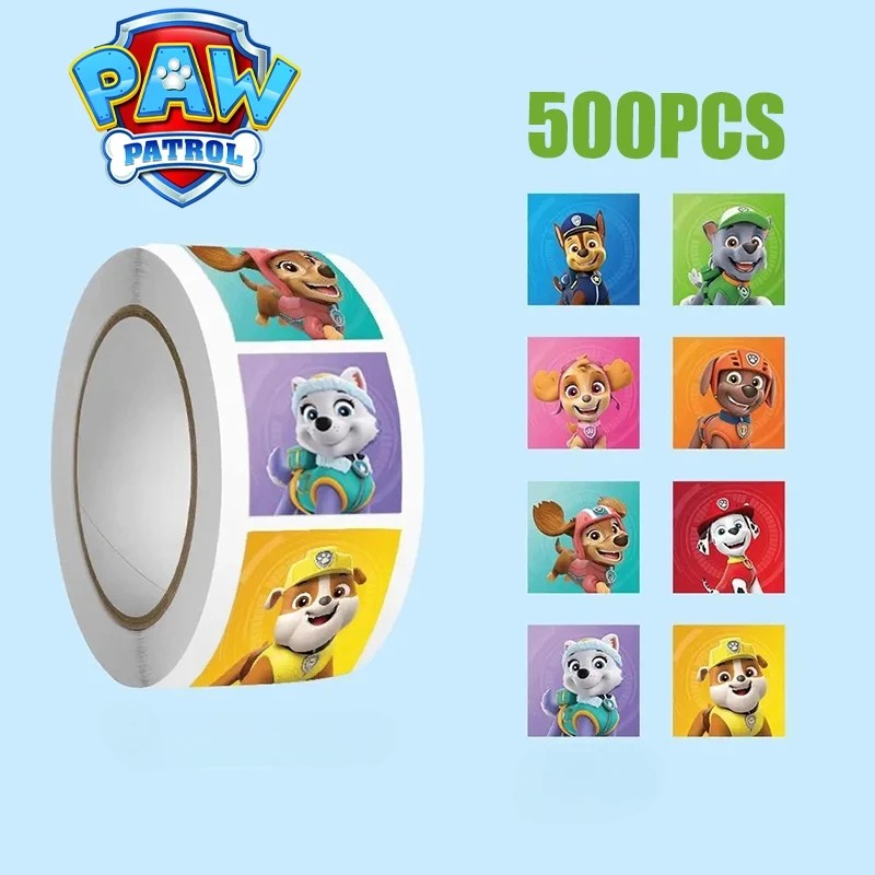 Neue 450PCS Paw Patrol kinder Cartoon Aufkleber Nette Kinder Schreibwaren Schule Lehrer Liefert Belohnung Aufkleber Spielzeug Geschenk