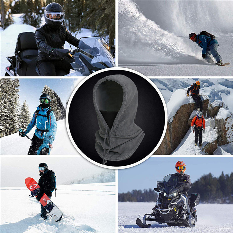 Nowy wysokiej jakości czapka kolarska kominiarka narciarska wiatroszczelna czapka zimowy na zewnątrz osłona zimnym wyściełanym kapturem pluszowy ciepła czapka