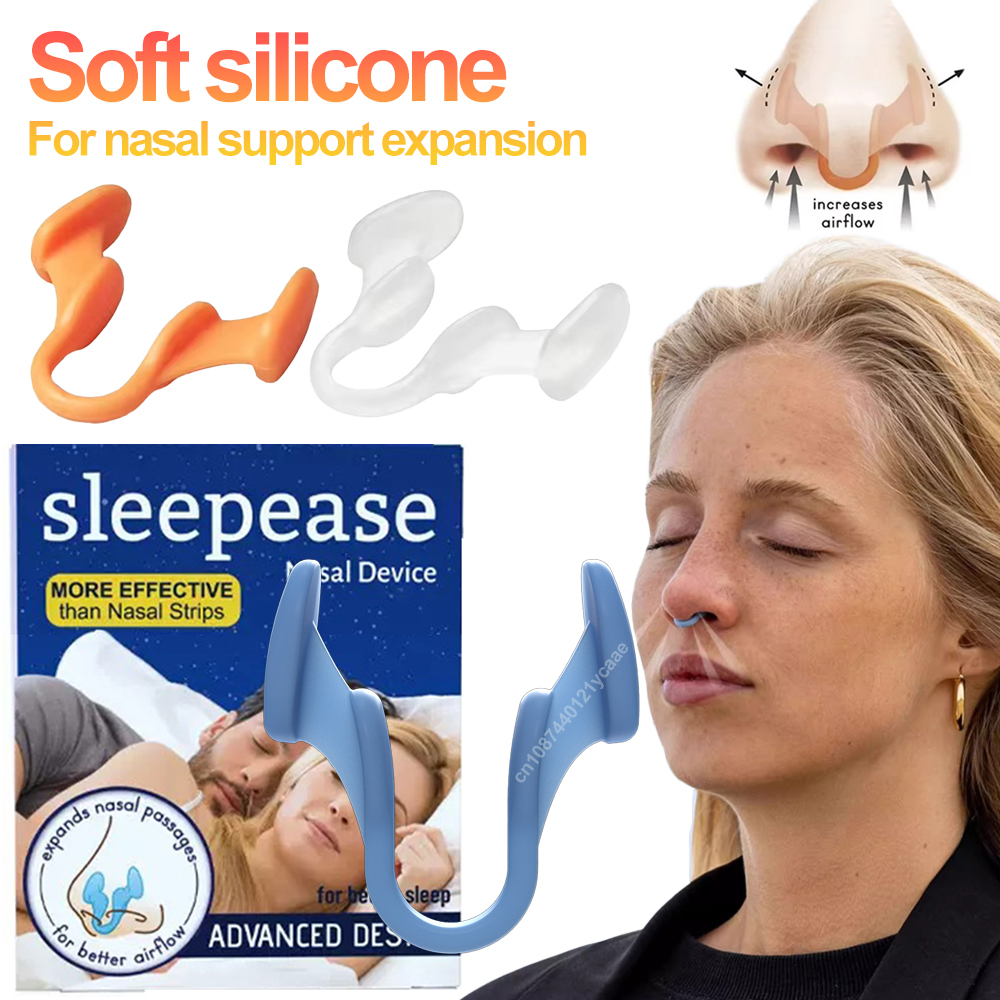 1 ~ 2 шт. силиконовый зажим для носа против храпа, расширитель для носа, средство для остановки храпа, легкое дыхание, улучшение сна, ринит, улучшение сна