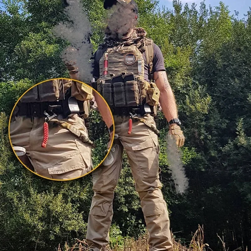 Eslinga táctica de seguridad de liberación rápida para Rifle, correa de cordón, cuerda de escalada, eslinga protectora Airsoft para caza al aire libre