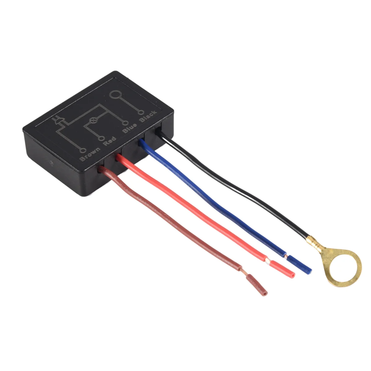 ABFA Interruptor de lâmpada de toque 2 pacotes, módulo de controle de lâmpada de toque para LED regulável, lâmpadas, kit de substituição de interruptor de lâmpada com tampas de fiação