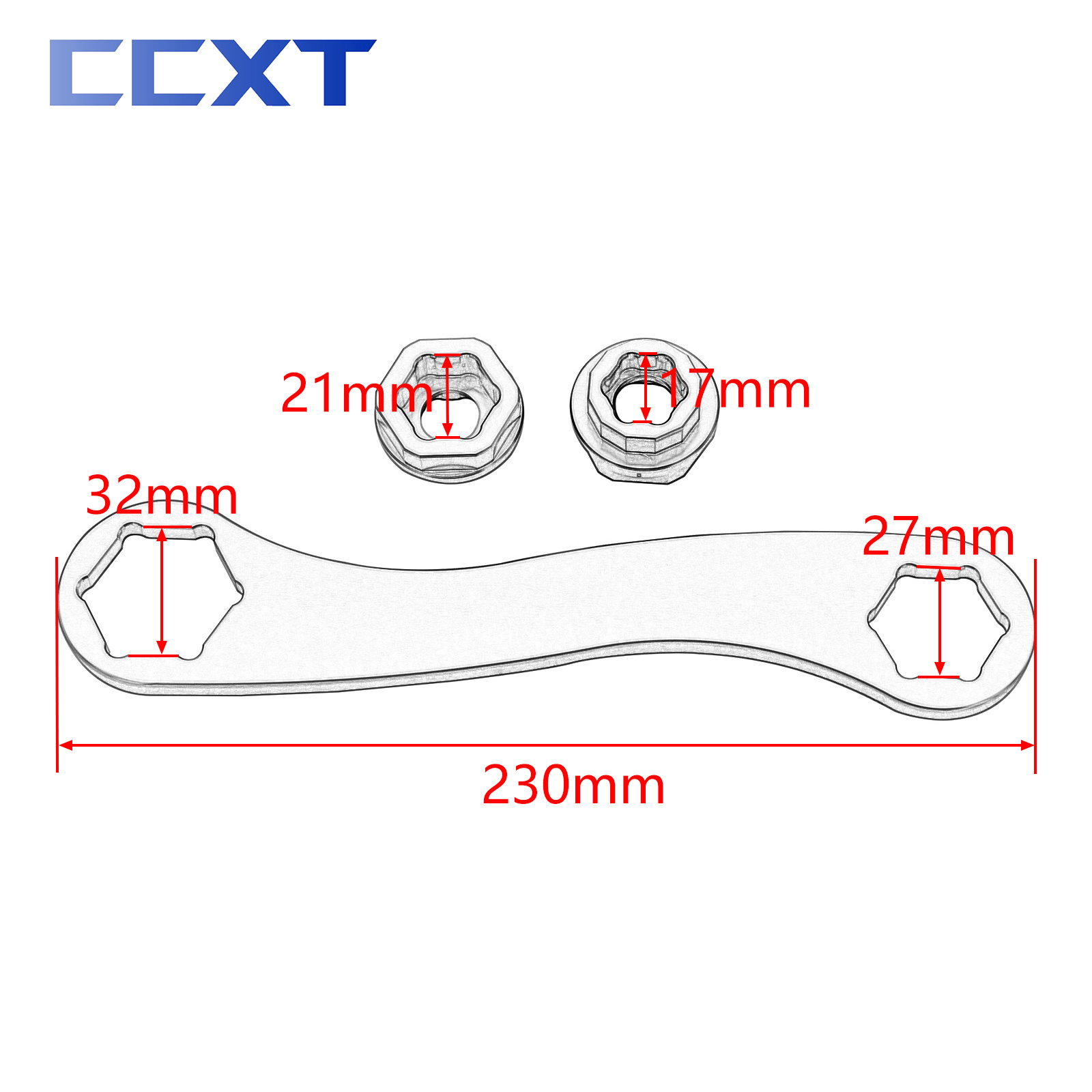 17 мм 21 мм 27 мм 32 мм Ключ для снятия переднего и заднего колеса, гаечный ключ для KTM EXC EXCF XC XCW XCF SX SXF 125-1290 Duke 1998-2022