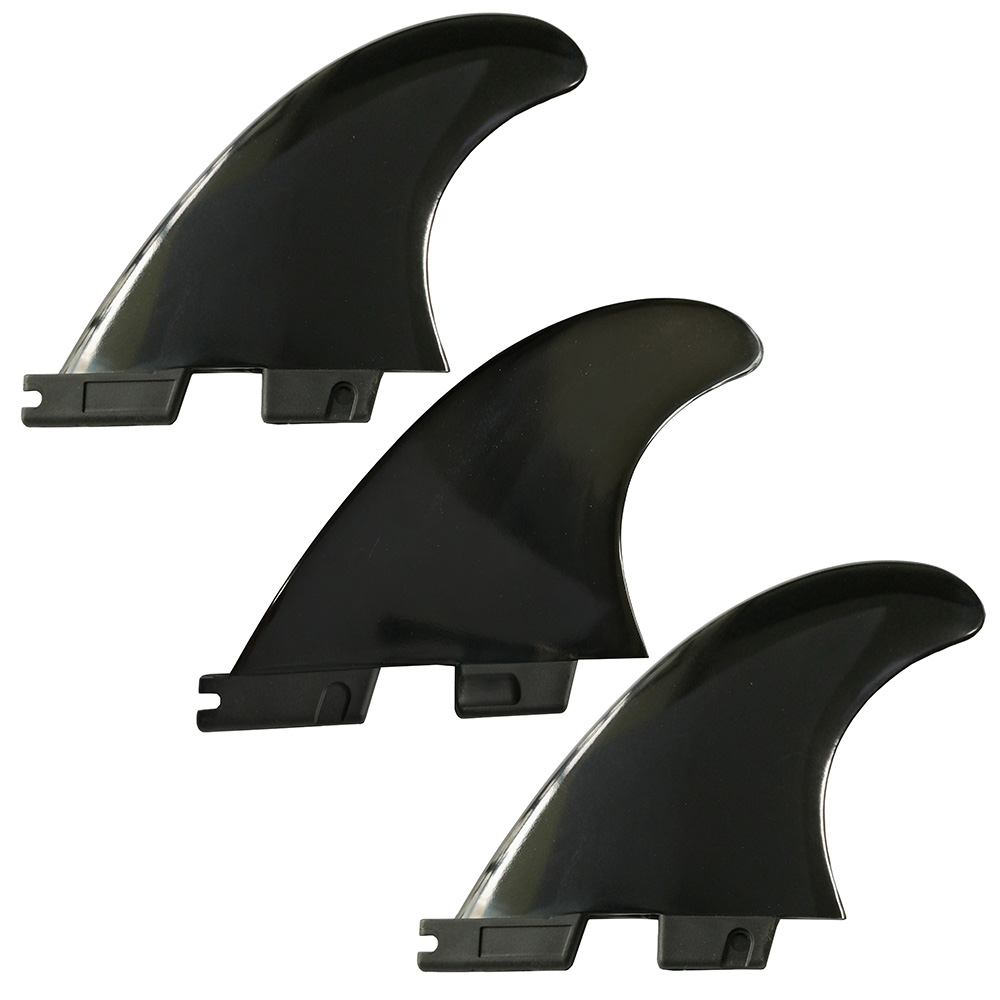 3 uds Surf FIN F II plástico de fibra de vidrio de alta calidad negro/blanco tabla de Surf tamaño M Surf Tri Fins