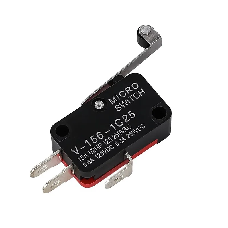 1PCS V-156-1C25 15A The micro switch, Push Button SPDT Momentary Snap Action Limit switch, travel switch